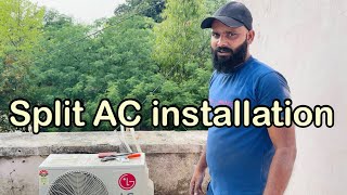 Split Ac Install  Split Ac Installation [upl. by Anawad]