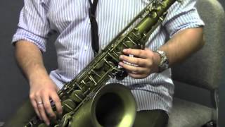 Tenor Saxophone  Posture Hand Position and Embouchure [upl. by Fortin105]