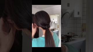 Long hair ponytail tutorial 😍 ponytail longhair hairstyles viralvideo shorts [upl. by Renckens]