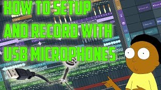 How to setup USB microphones for recording Rap vocals in Fl studios [upl. by Ecnadnac598]