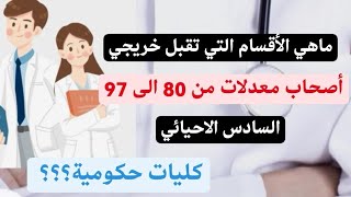 ماهي قبولات معدل من 80 الى 97 للسادس الأحيائي سنة 2023 ؟؟؟ [upl. by Daniella]