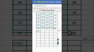 IF  ISBLANK Formula In Excel excel exceltips shorts exceltutorial msexcel microsoftexcel [upl. by Isak]