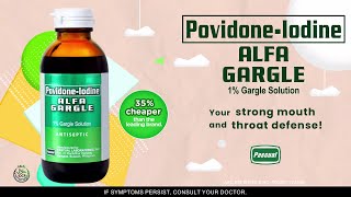 PovidoneIodine Alfa Gargle 1 Gargle Solution [upl. by Meredeth]