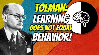 The LearningPerformance Dichotomy Edward Tolman and Latent Learning [upl. by Ennael]