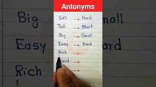 Antonyms words  Opposite words  antonyms penwriter shorts [upl. by Anaiv]