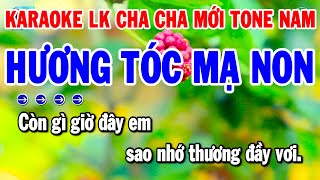 Karaoke Liên Khúc Nhạc Sống Cha Cha Tone Nam  Hương Tóc Mạ Non  Tình Nhỏ Mau Quên  Thanh Hải [upl. by Yrtsed]