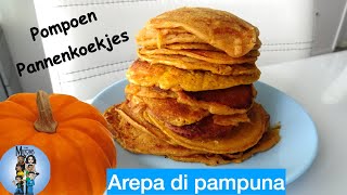 Arepa di pampuna  Pompoen pannenkoeken  Recept [upl. by Akimad245]