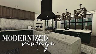 Bloxburg Modernized Vintage Family Home  No Large Plot  PART 2  Large Realistic House Build [upl. by Annia]