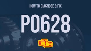 How to Diagnose and Fix P0628 Engine Code  OBD II Trouble Code Explain [upl. by Haleigh41]