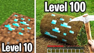 Minecraft But From Level 1 To Level 100 [upl. by Nollek421]