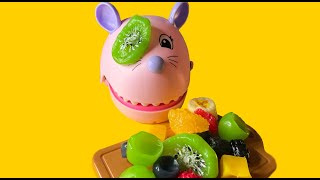 Playing with squishy fruits ASMR 🍍🍎🧅🌽🍆🍅 [upl. by Alak]