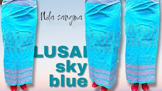 Lusai sky blue dakmanda premium Quality Achik Traditional Dress by Nila Sangmafashion dress [upl. by Kitrak]