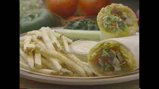 Restaurant 1996  Applebees Tortilla Commercial [upl. by Nyliahs567]