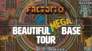 FACTORIO  Beautiful Mega Base Tour [upl. by Lladnek888]