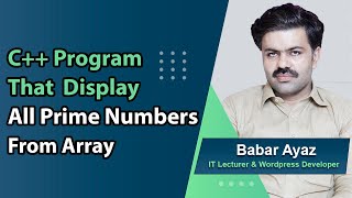 6 Program to Check Prime Number in C from arrays [upl. by Venator]