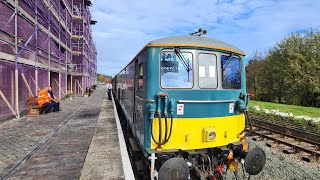 Oswestry Hertiage Railway Cab ride in the Class 73with Clive the driver Oswestry to Western wharf [upl. by Luemas]