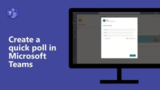 How to create a quick poll in Microsoft Teams [upl. by Keener]