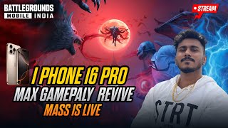 16 pro max Review and Gameplay 🤩 KANNADA BGMI LIVE bgmi  shortslive shortsMassisLive [upl. by Rosabel]