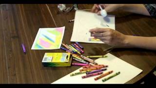 TUTORIAL  FUN CRAFTS 4 KIDS  sgraffito crayon art jewelry name tags bookmarkers [upl. by Pace971]