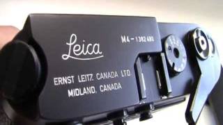 Leica M4 Black Chrome MIDLAND CANADA 138 [upl. by Alded]