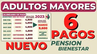 📅ADULTOS MAYORES NUEVO CALENDARIO de PAGOS✅ Pensión Bienestar 2023 Actualización 6 Bimestres [upl. by Osmen]