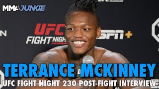 Terrance McKinney Calls Out Chris Duncan After 20Second TKO  UFC Fight Night 230 [upl. by Arrakat]