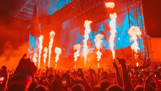 Travis Scott  FEIN Live  Utopia tour Rome Italy CRAZIEST MOMENT  MOSH PIT 4K HDR [upl. by Enenej]