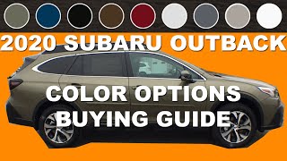 2020 Subaru Outback  Color Options Buying Guide [upl. by Ellehcim290]