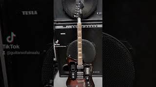 Soviet Electric guitar Formanta with built in fuzz guitar shorts [upl. by Armanda]