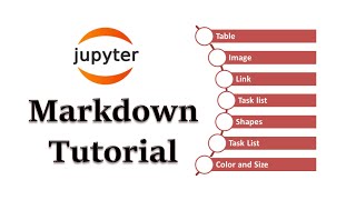 Markdown in Jupyter  How to add table Link Image create task list  change color amp size of font [upl. by Yendahc84]