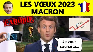 Parodie 🇫🇷 Les vœux 2023 dEmmanuel Macron ✨ [upl. by Nathanial]