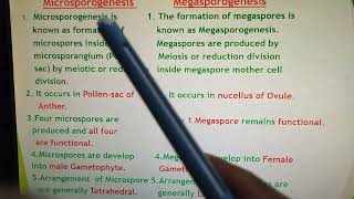 Comparison between Microsporogenesis and Megasporogenesis [upl. by Orvas753]