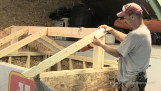 How To Build A Shed  Part 3 Building amp Installing Rafters [upl. by Mages]