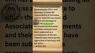 quotHarsh Terms of the Treaty of Versailles How Germany Was Punished After WWIquot [upl. by Oman]