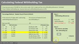 How to Calculate Federal Withholding Tax [upl. by Redliw]