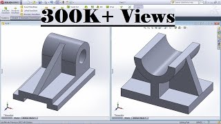 SolidWorks Practice Exercises for Beginners  6  SolidWorks Basics Tutorial  Rib Tool [upl. by Orelee]