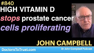 JOHN CAMPBELL B  HIGH VITAMIN D stops prostate cancer cells proliferating [upl. by Cl422]