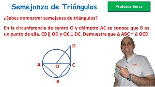 SEMEJANZA DE TRIÁNGULOS EJERCICIO 2 [upl. by Liagiba102]