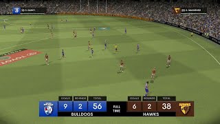 2024 AFL FINALS SERIES WEEK 1 2nd Elimination Final Dogs Vs Hawks [upl. by Suivatnod]