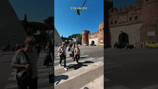 Pyramid of Caius Cestius in Rome italy travel pyramid shorts [upl. by Ronnie]