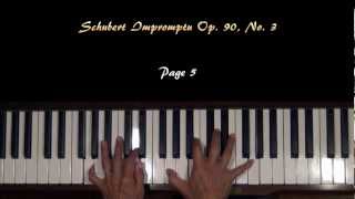 Schubert Impromptu Op 90 No 3 G Major Piano Tutorial [upl. by Ade634]