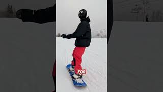 Get more control by pedalling with your front foot snowboarding clewsnowboarding [upl. by Jeavons]