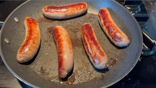 How To Cook Brats On The Stove  Juiciest Pan Fried Bratwurst Recipe [upl. by Gabrielson]