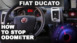 FIAT DUCATO CAMPERVAN  Dashboard removal  Odometer stop  2020 [upl. by Arinaj105]