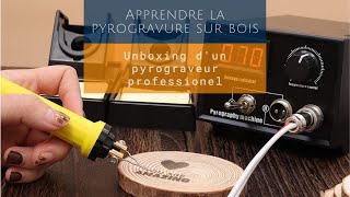 Pyrogravure  Unboxing pyrograveur débutant et professionnel à moins de 70€ dAmazon  1er test [upl. by Enomed]