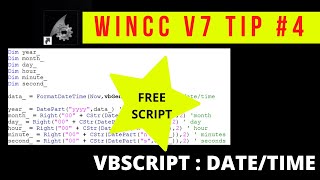 WinCC V7 Tip4 DateTime How to display actual datetime in WinCC V7 SCADA VBScript PART22 [upl. by Alleuqram]