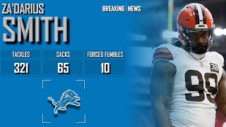 𝐁𝐑𝐄𝐀𝐊𝐈𝐍𝐆 𝐍𝐄𝐖𝐒 Browns Trade Pass Rusher ZaDarius Smith To Detroit Lions  2024 NFL Season [upl. by Roshelle]