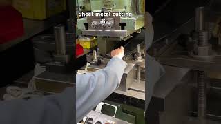 Sheet metal cutting die one shot machine toolroomfamily tools machine music cutebaby cut [upl. by Aivekahs369]