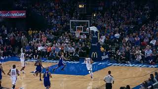 Basketball gather step Westbrook dunk on Curry [upl. by Benji]