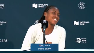 Tennis  Toronto 2024  Coco Gauff quotI did 2 dreams in Paris taking selfies with Nadal and Murrayquot [upl. by Eanaj]